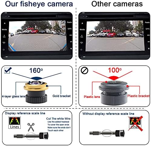 HD IP68 Rear View Reversing Camera Compatible with Mercedes Benz ML320 ML350/GL320 X164/W251 R300 R350 R280 R500 R63/Viano Vito/W221 S250 S280 S300 S320 S350 S400 S420 S450 S550 S600 S63 S65/S500/W164