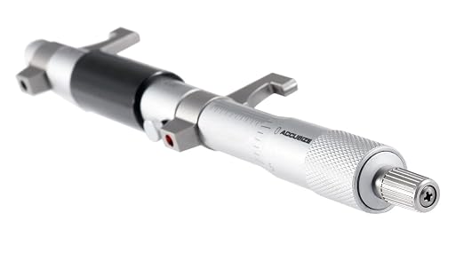 Accusize Industrial Tools 4-5'' by 0.001'' Inside Micrometer in Fitted Case, Satin Chrome Finished, Eg00-3225 | Range: 4-5", Graduation: 0.001", Accuracy: 0.00028", Resolution: 0.0001", Satin Chrome Finish