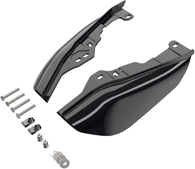 Advanblack 2024 RG Mid Frame Air Deflectors Compatible for Harley Touring Street Glide, Road King, Electra Glide, 2009-2025(Midnight Pearl)