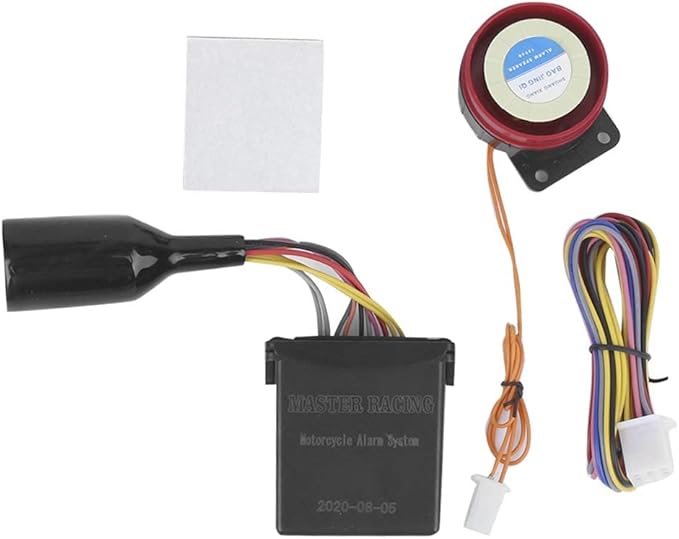 2 Way Alarm System Universal ABS Motorcycle Anti?Theft Remote Control for Security 12V with Remote Start for Most Motorcycle