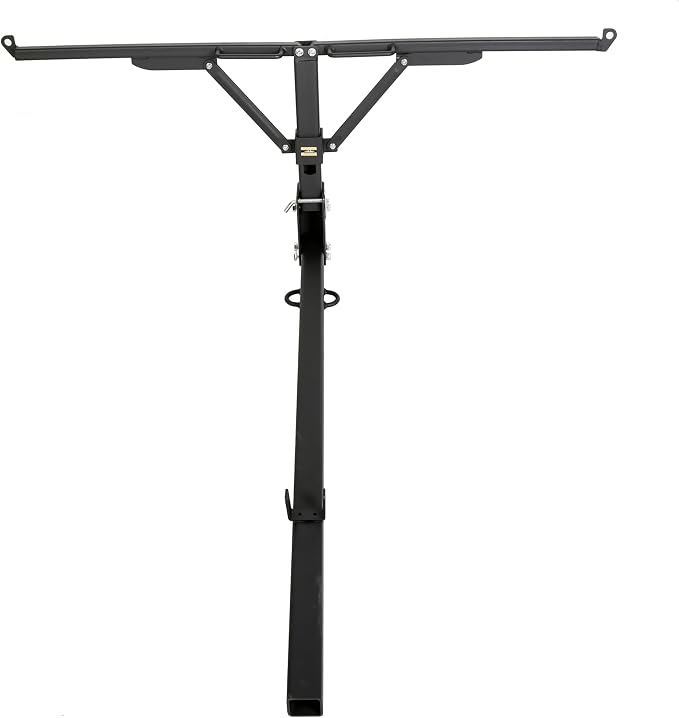 ECOTRIC Truck Bed Extender Design Foldable Pickup Truck Bed Extension 400lb Capacity for Heavy Duty Lumber Ladder Canoe Boat Kayak Long Pipes - Powder Coated Steel