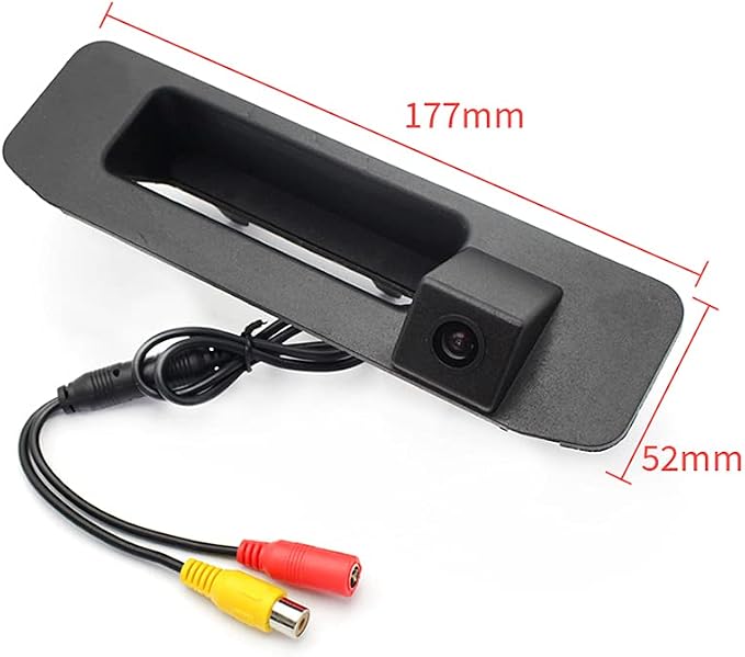 Vlicevrn CCD Car Rear View Camera Trunk Handle with Fish Eye Lens Night Vision Backup Parking Camera Waterproof IP68 Vehicle Camera for Mercedes Benz GLK GLA GLC GLE A180 A200 A260 GLK280 GLK300