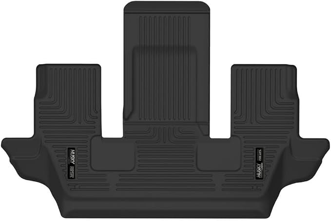 Husky Liners Weatherbeater Floor Mats | Fits 2021-2026 Jeep Grand Cherokee L w/2nd Row Bucket (Trim Required for Model w/2nd Row Console Between 2nd Row Bucket seat) | 3rd Row, 1-pc Black - 14191