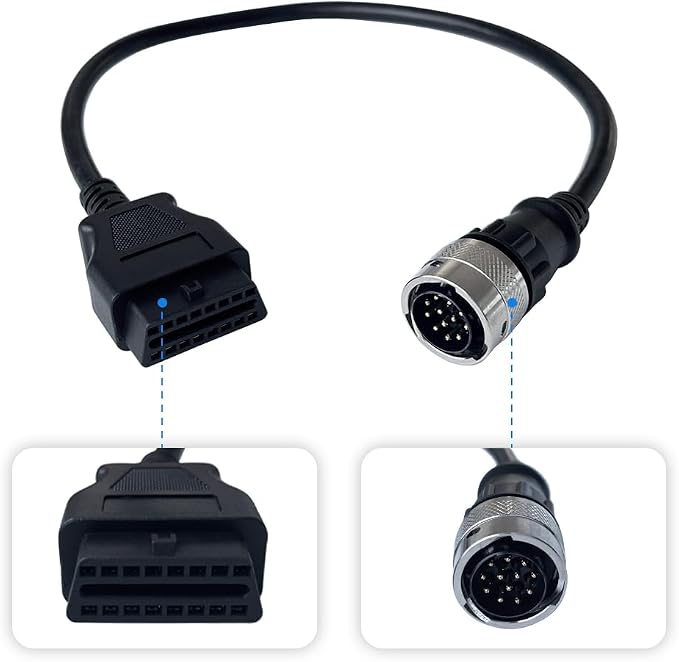 OBD2 Diagnostic Adapter Cable for Deutz Engine Relace for Bosch 3824-25 Work for MAZ Bus Ag: for Gregoire, for Manitou, for Claas OHW: for Liebherr for Bobcat for Hitachi for Kramer for Yanmar