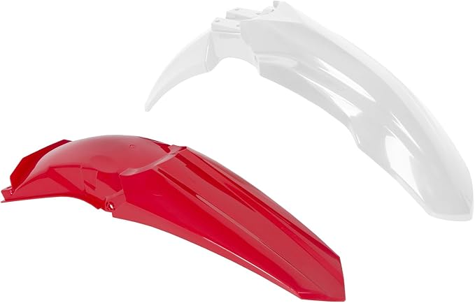 HECASA Motorcycle Plastic Kit Compatible with 2002 2003 2004 2005 2006 2007 Honda CR125R CR250R Bodywork Set Fairing - Red & White