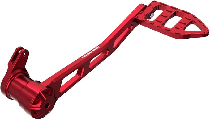 POWER JAMES 10.2" Long, Red Foot Brake Shift Lever, Brake Shifter Footpeg Fits for Harley Davidson 2014-25 Touring FLHR FLHX FLTR Models (Red)