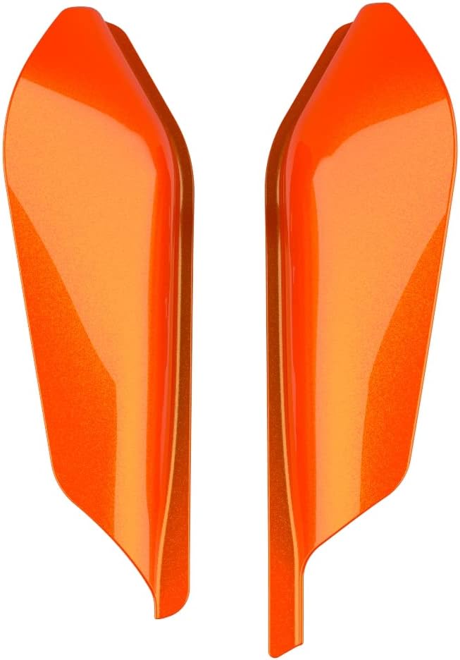 Advanblack 2024 RG Mid Frame Air Deflectors Compatible for Harley Touring Street Glide, Road King, Electra Glide, 2009-2025(Wicked Orange Pearl)