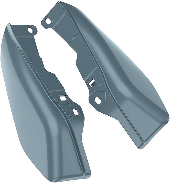 Color - Matched Mid Frame Air Deflectors Heat Shield, Perfectly Fit for Harley Touring Models 2009-2026 Sharkskin Blue