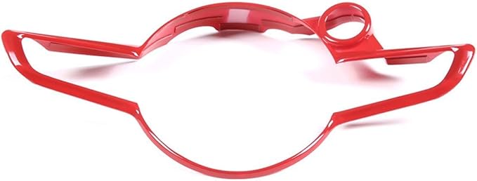 TOYCIDFG Car Steering Wheel Frame Trim Cover Compatible with Alfa Romeo Giulia Stelvio 2020 2021 2022 Interior Accessories ABS Inner Decoration (Sport Red)