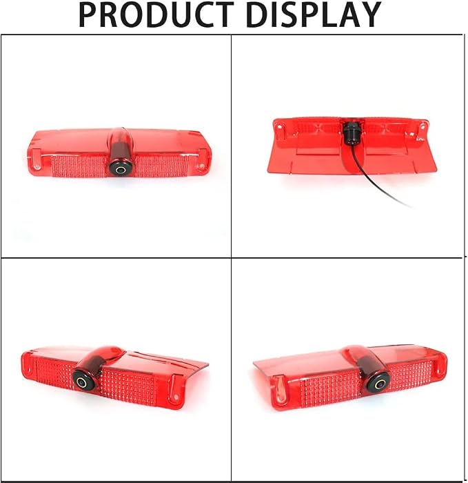 Vehicle Brake Light Backup Car Camera for Chevrolet Express/GMC Savana, Van Reversing Camera with Night Vision, 170° Wide Angle, IP68 Waterproof, 2003-2019 Models