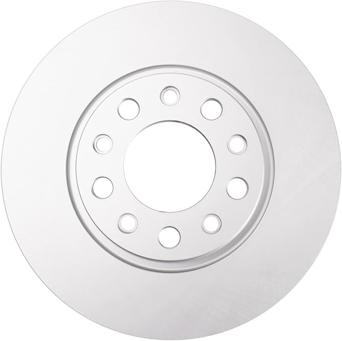 TRQ Rear Brake Rotor Set G Coated Solid Compatible with 2015-2017 Chrysler 200 2014-2021 Jeep Cherokee