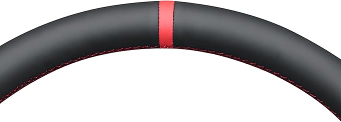 MEWANT Hand-Stitched Steering Wheel Cover Wrap for Dodge Ram 1500 2019-2023 Steering Wheel Accessories for Dodge Ram(Backsides Without Buttons)
