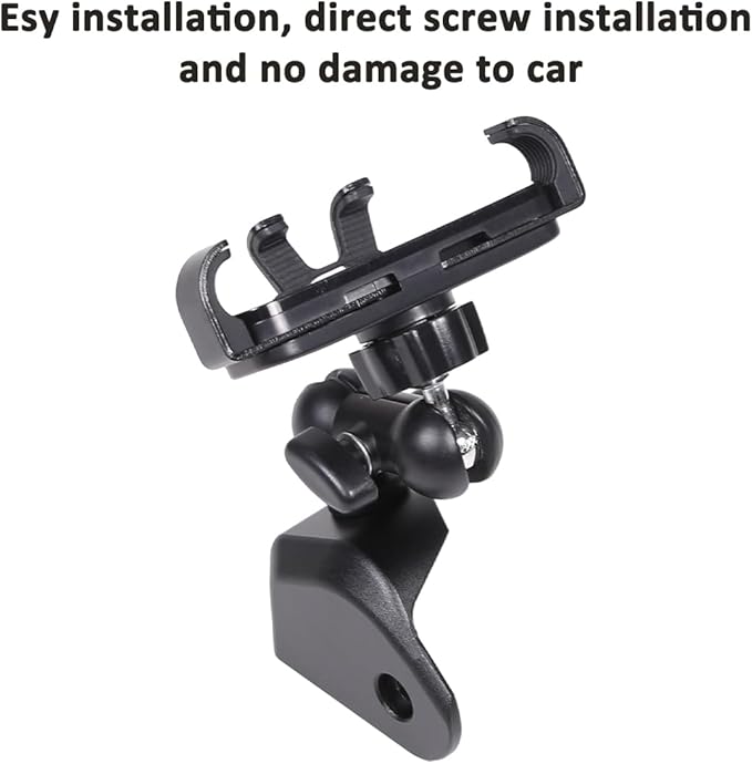 Alumium Alloy Dashboard Side Mobile Phone Holder Trim Compatible with Land Rover Defender 90 110 130 2020-2024 Car Central Control Car Phone Mount (Style B, Right)