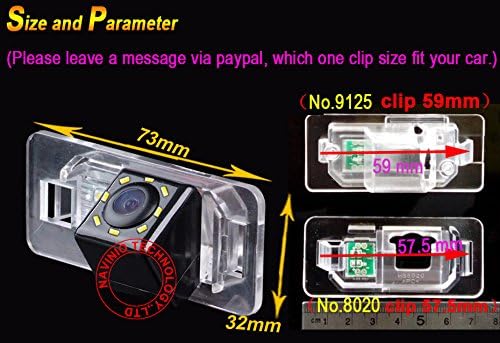 Night Vision 8 LEDs Car Rear View Camera Backup Reversing Camera for BMW E46/E46CSL/E90/E91/E92/E93/E82/E88/ E39/E60/523i/E60N/E61/E61N/X5/E53/E70/E71/X6/5301/535Li/335i/328i/335i/320i/330i/X1/520Li