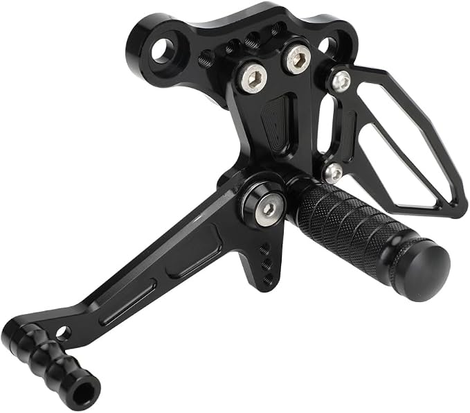 CHANGCHENG Foot Pegs for Ninja 400-Motorcycle Adjustable Rear Set Footpeg Brake Shift Pedal for Ninja400 2018-2023 Z400 2019-2023 Black