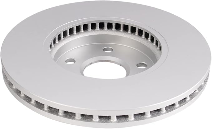 TRQ Front Brake Rotor Set G Coated Vented Compatible with 2008-2014 Cadillac CTS
