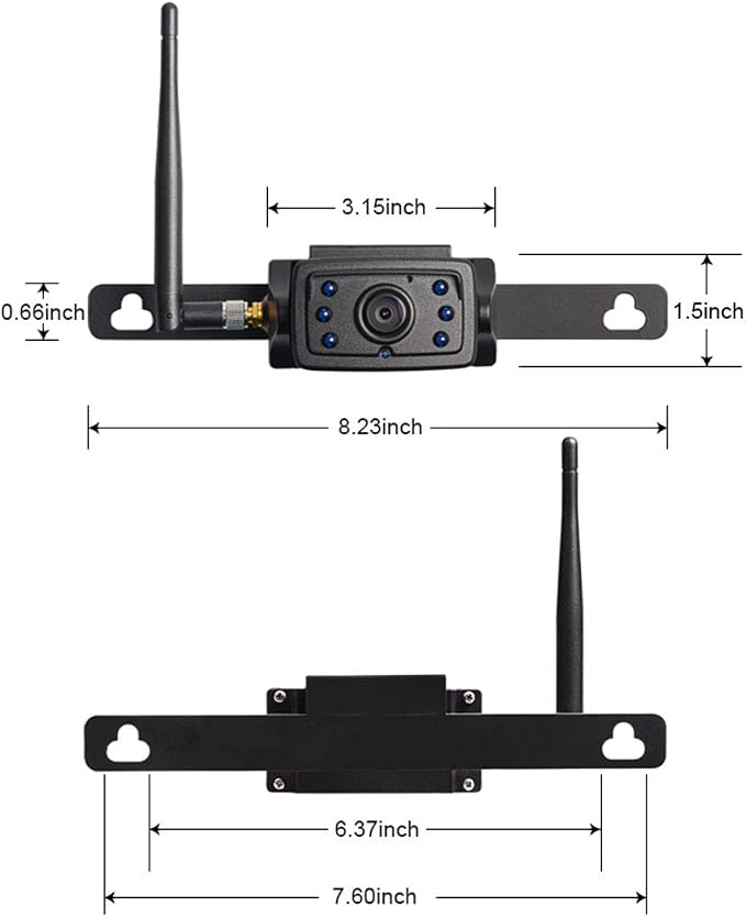 Haloview CA109 Wireless 720P High Definition License Plate Rear View Camera Hitch Camera for MC7108/MC5111