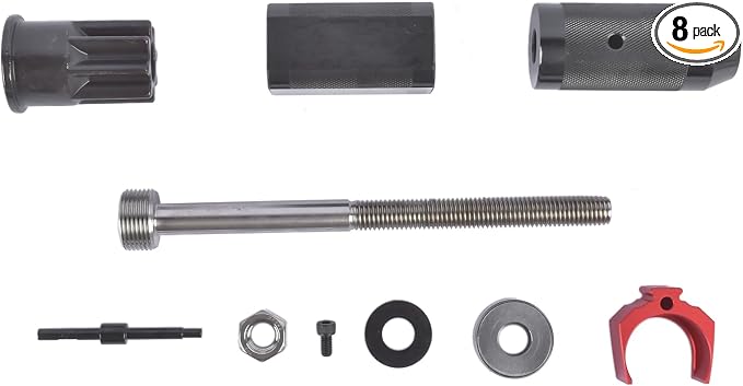 9U-6891 Injector Sleeve Cup Remover Installer Set & 9U-7227 Injector Height Tool & J-38587-A Engine Barring Socket Tool Replacement for CAT Caterpillar 3406E C-15 C-16 Engine