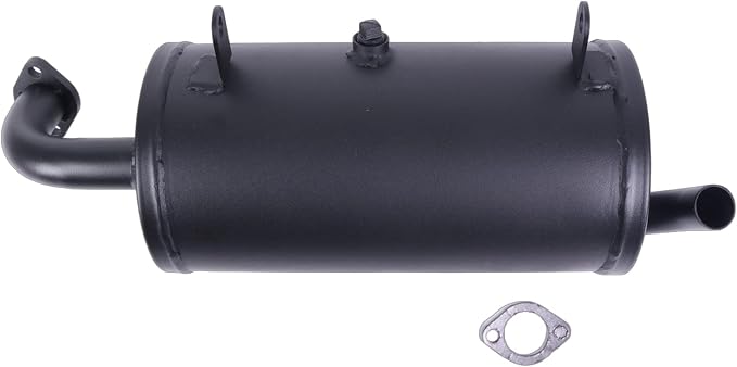 Exhaust Muffler 18091-0235 18091-0487 with Gasket 11061-0132 Compatible with 2004-2020 Kawasaki Mule 600 2X4 610 4X4 SX KAF400 UTVs