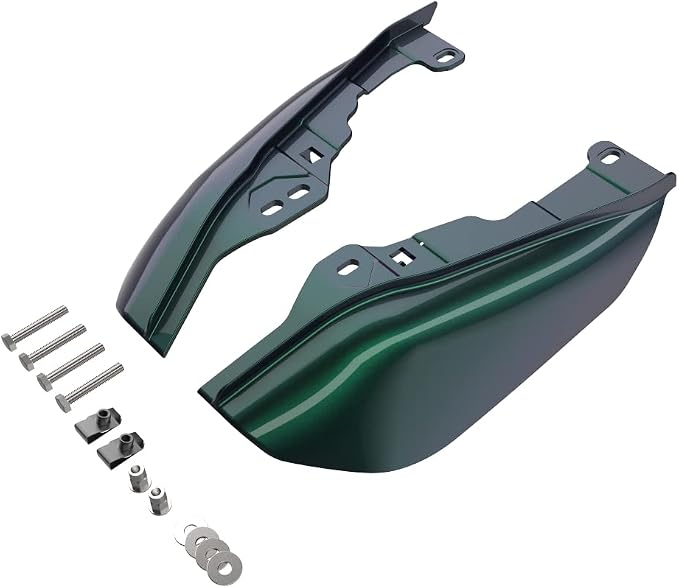 US Stock Advanblack Mid Frame Air Deflectors Compatible for Harley Touring Street Glide, Road King, Electra Glide, 2009-2024 (Snake Venom)