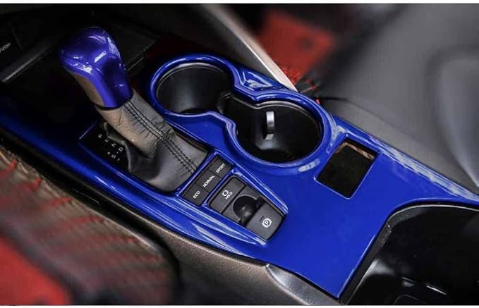 Rifoda for Camry 2018 2019 2020 2021 2022 ABS Accessories Center Console Gear Shift Panel Cover Fit for Carmy XLE XSE and All Hybrid Editon Interior Trims Blue Style