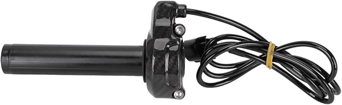 Funparts Carbon Fiber Twist Throttle Assembly Handle Kit + Throttle Cable for Surron Sur Ron LBX X260 X160 Electric Dirt Bike