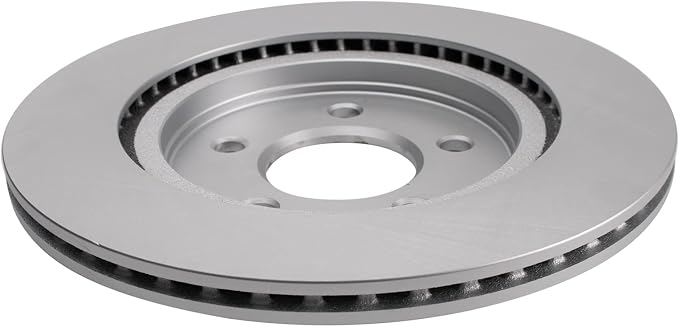 TRQ Rear Brake Rotor Set G Coated Vented Compatible with 2005-2014 Ford Mustang