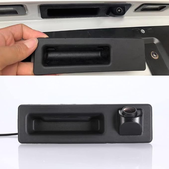 HD 720p Night Vision Car Trunk Handle Rear View Backup Camera Replacement for BMW M Series X1 X3 X4 X5 X6 F18 F35 F45 F46 F48 F80 520Li 525Li 530i (NO.LS8006=162 * 48mm,no Switch Button)