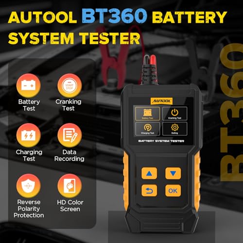 AUTOOL BT360 Battery System Tester & AUTOOL SVB208 Articulating Video Borescope