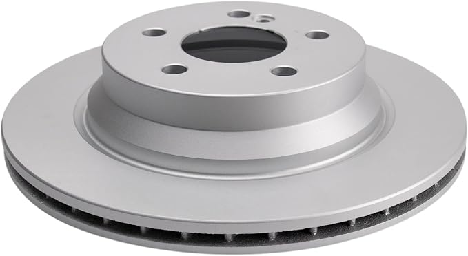TRQ Rear Brake Rotors Set Vented Premium G-Coated Compatible with 2006 Mercedes-Benz CLS500 2003-2006 E320 2006-2016 E350 E500 2007-2009 E550 2010-2015 GLK350