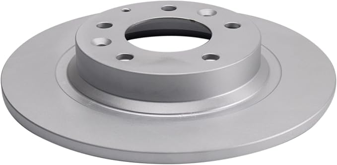 TRQ Rear Brake Rotor Set Coated Compatible with 06-12 Ford Fusion 06 Lincoln Zephyr 07-12 Lincoln MKZ 06-11 Mercury Milan 98-02 Mazda 626 03-13 6 03 Protege MazdaSpeed 06-15 MX-5 Miata