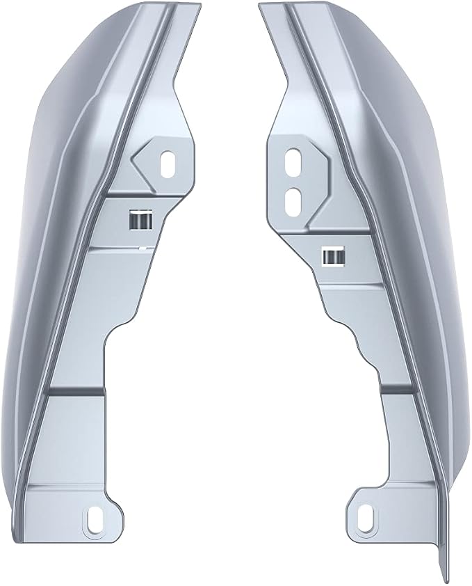 Advanblack 2024 RG Mid Frame Air Deflectors Compatible for Harley Touring Street Glide, Road King, Electra Glide, 2009-2025(Brilliant Silver)