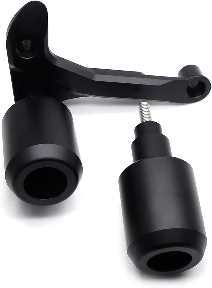 MZS Motorcycle Frame Sliders Compatible with S1000RR M1000RR 2023 2024, Falling Crash Protector Guards Engine Fairing Protection No Cut Kits Black