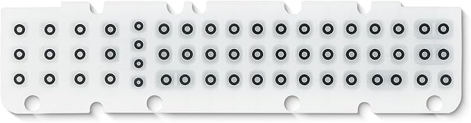 Rubber Keyboard (51-Key) for Honeywell Thor VM1A Vehicle-Mounted Computer,Keypad Replacement Support Computer,Foldable Silicone Flexible Material