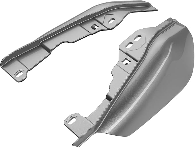 Advanblack 2024 RG Mid Frame Air Deflectors Compatible for Harley Touring Street Glide, Road King, Electra Glide, 2009-2025(Dark Platinum)
