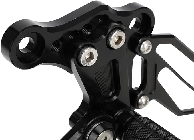 CHANGCHENG Foot Pegs for Ninja 400-Motorcycle Adjustable Rear Set Footpeg Brake Shift Pedal for Ninja400 2018-2023 Z400 2019-2023 Black