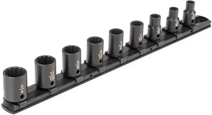 TEKTON 3/8 Inch Drive Impact Socket Set, 9-Piece | SID91108