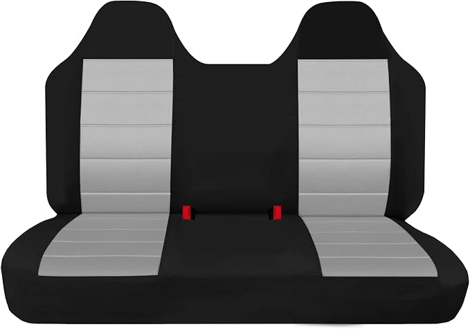 Custom Bench Seat Covers for Ford F150 1999 2000 2001 2002 2003 2004 Heavy Duty Cloth Protector Interior Accessories，Waterproof & Machine Washable - Gray