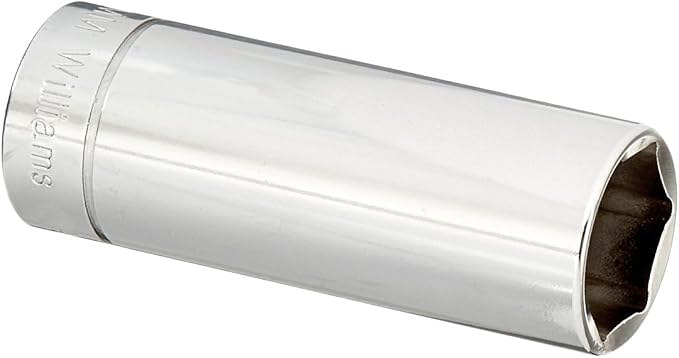 Williams JHWBMD-618 SUPERTORQUE 3/8-Inch Drive Deep Metric 6 Point Socket 18mm Size, High-Polished Chrome Finish, Designed for Maximum Engagement on 6-Point Fasteners