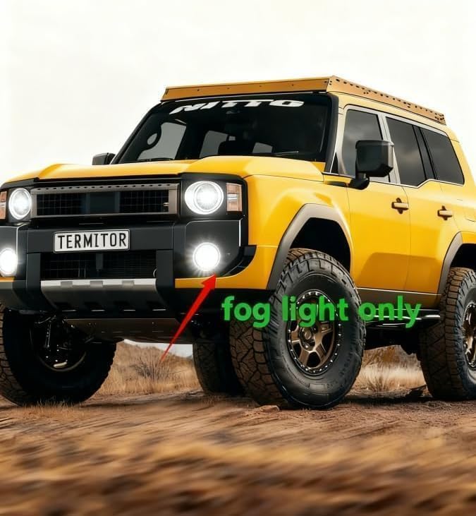 Termitor High Performance H4/9003 Fog Light Bulb for Off-road Only | 70,000LM Brightness, 6500K Bright White Light, DIY Easy Install, 85K+ Hrs, IP68, OE Sizing, Pair Pack