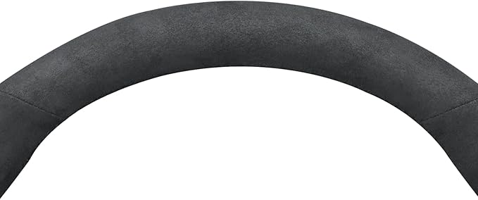MEWANT Hand Stitch Steering Wheel Cover for Tesla Model Y 2023 Tesla Model 3 2023 Real Leather Athsuede Steering Wrap