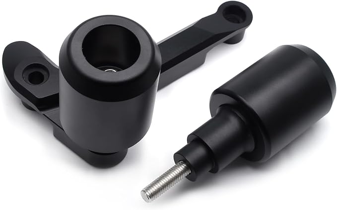 MZS Motorcycle Frame Sliders Compatible with S1000RR M1000RR 2023 2024, Falling Crash Protector Guards Engine Fairing Protection No Cut Kits Black
