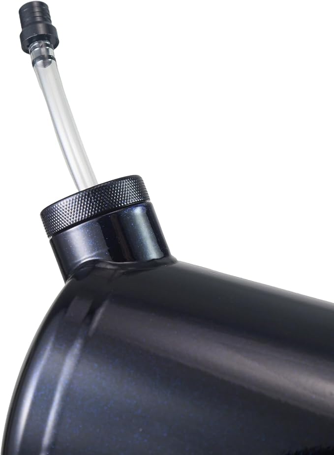 Upgraded beveled design 10x4.5" Aluminum alloy welding Gas Fuel Tank Cylinder(Premium Glossy Paint Finish Black) For Predator 212cc 196cc/6.5HP Go Kart & Mini Bike,For Coleman CT200U BT200X CT200u-ex