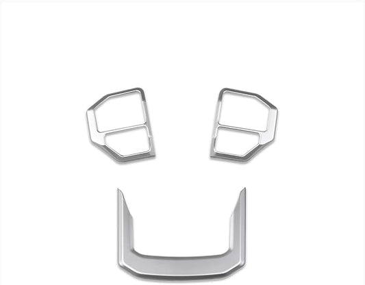Beautost Fit for Toyota New Land Cruiser LC250 2024 2025 2026 Wheel Steering Trim Panel Cover Trims (Matt Silver)