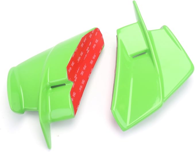 Motorcycle Winglets Wind Deflector Fairing Kits for Kawasaki Ninja ZX-4RR ZX-4R ZX-25R 2019-2024 Side Spoiler Wings Trim Exterior Adhesive Accessories (Green)