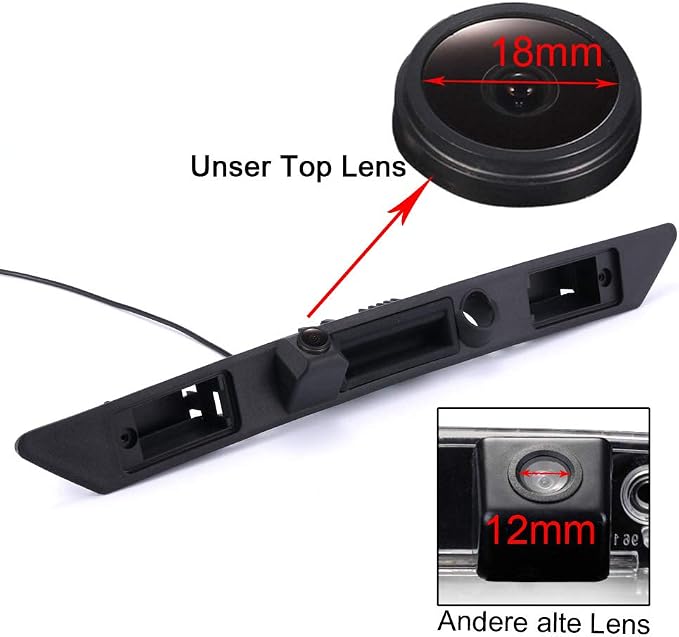 Super HD vehicle camera 1280x720 pixels 1000 TV line Car Parking Camera Night Vision Reverse Waterproof Trunk Handle back rear view camera for Audi A4 B6 B7 A3 A6 Avant Kombi S3 S6 A8 S8 RS4 RS6 A5 Q7