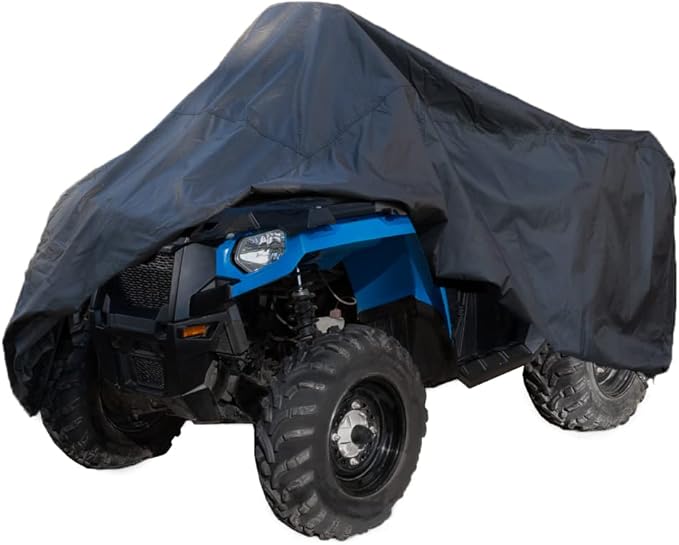 Dowco Guardian 26043-01 Indoor/Outdoor Water Resistant Reflective ATV Cover: Black, Universal Sport