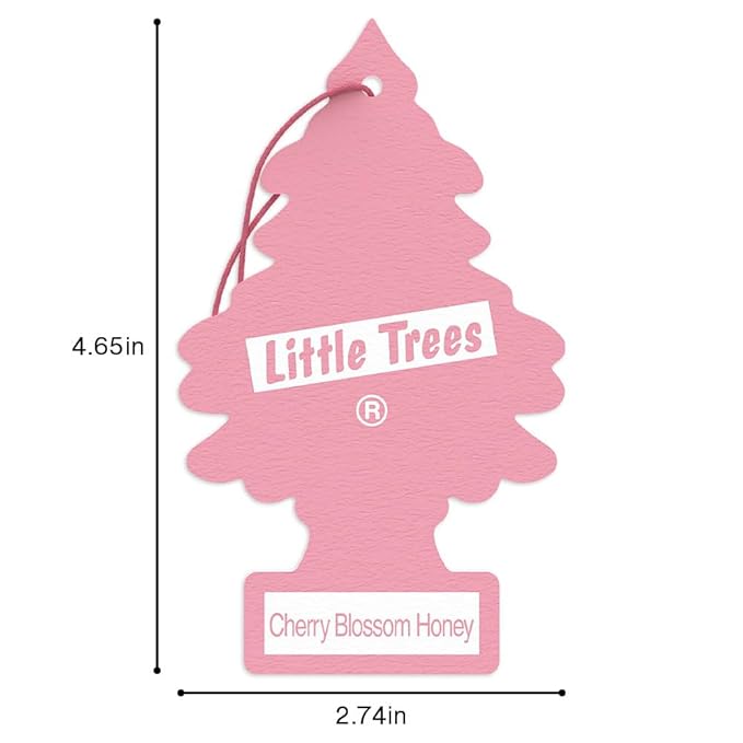LITTLE Air Fresheners Car Air Freshener. Hanging Tree Provides Long Lasting Scent for Auto or Home. Cherry Blossom, 24 Air Fresheners (Pack of 6)