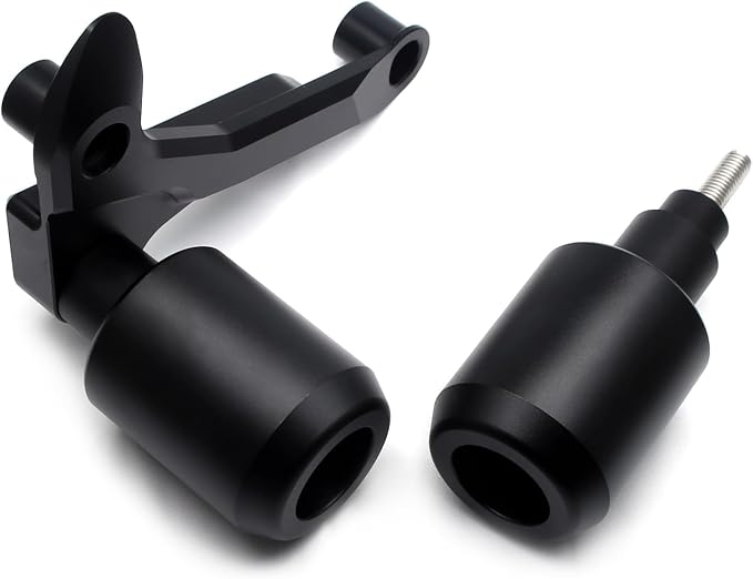 MZS Motorcycle Frame Sliders Compatible with S1000RR M1000RR 2023 2024, Falling Crash Protector Guards Engine Fairing Protection No Cut Kits Black