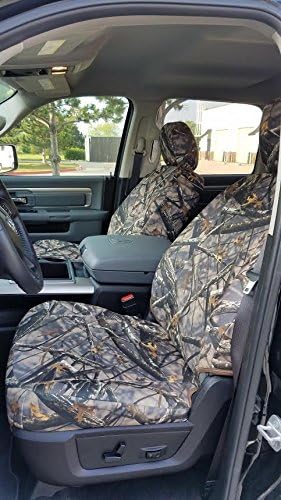 Durafit Seat Covers, D1309 Lost Camo Endura for 2009-2025 Dodge Ram Front Flat Bucket Seats